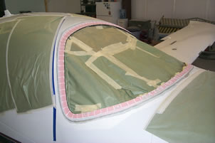 Columbia 350 Windshield Replacement completed by Mansberger Aircraft